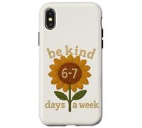 Six Seven 6-7 Meme Be Kind Days A Week Flower Vintage Case for iPhone X/XS