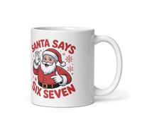 six Seven 6-7 Santa saya Chirstmas Meme Mug