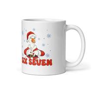six Seven 6-7 Silly Goose says Chirstmas Meme Mug