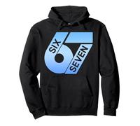 Six Seven 67 Colorful 6 7 Gen Alpha Slang Funny 6-7 Meme Pullover Hoodie