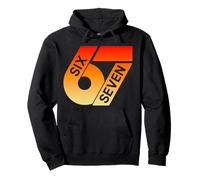 Six Seven 67 Colorful 6 7 Gen Alpha Slang Funny 6-7 Meme Pullover Hoodie