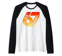 Six Seven 67 Colorful 6 7 Gen Alpha Slang Funny 6-7 Meme Raglan Baseball Tee