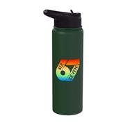 Six Seven 67 Colorful 6 7 Gen Alpha Slang Funny 6-7 Meme Stainless Steel Insulated Water Bottle