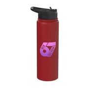 Six Seven 67 Colorful 6 7 Gen Alpha Slang Funny 6-7 Meme Stainless Steel Insulated Water Bottle