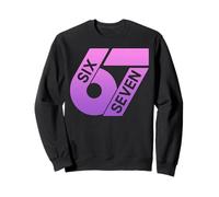 Six Seven 67 Colorful 6 7 Gen Alpha Slang Funny 6-7 Meme Sweatshirt