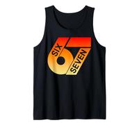 Six Seven 67 Colorful 6 7 Gen Alpha Slang Funny 6-7 Meme Tank Top
