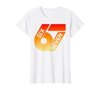 Six Seven 67 Colorful 6 7 Gen Alpha Slang Funny 6-7 Meme Value Graphic T-Shirt