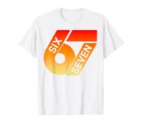 Six Seven 67 Colorful 6 7 Gen Alpha Slang Funny 6-7 Meme Value Graphic T-Shirt