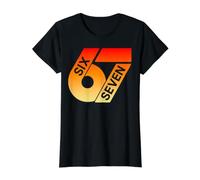 Six Seven 67 Colorful 6 7 Gen Alpha Slang Funny 6-7 Meme Value Graphic T-Shirt