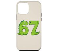 Six Seven 67 Dinosaur Numbers 6 and 7 Animal Lovers Case for iPhone 12 mini