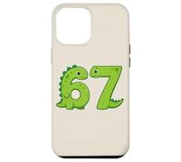 Six Seven 67 Dinosaur Numbers 6 and 7 Animal Lovers Case for iPhone 12 Pro Max