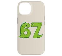 Six Seven 67 Dinosaur Numbers 6 and 7 Animal Lovers Case for iPhone 14