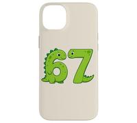 Six Seven 67 Dinosaur Numbers 6 and 7 Animal Lovers Case for iPhone 14 Plus