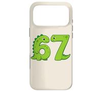 Six Seven 67 Dinosaur Numbers 6 and 7 Animal Lovers Case for iPhone 17 Pro Max