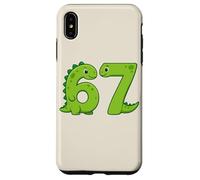 Six Seven 67 Dinosaur Numbers 6 and 7 Animal Lovers Case for iPhone XS Max