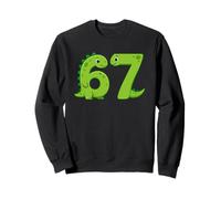 Six Seven 67 Dinosaur Numbers 6 and 7 Animal Lovers Sweatshirt