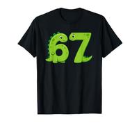 Six Seven 67 Dinosaur Numbers 6 and 7 Animal Lovers T-Shirt