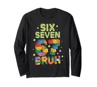Six Seven 67 Kids Brick Builder Bricks Building Blocks Long Sleeve T-Shirt