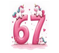 Six Seven 67 Meme Composition Notebook Journal: A Funny Viral Social Media Trend Journal/Notebook for Gen Z Featuring a Unicorn and Pink Theme