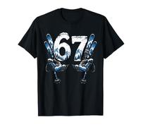 Six Seven 67 Skiing Goggles Mountain Sunset Winter Ski Men T-Shirt