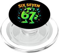 Six Seven Alien Mascot - Funny 67 Meme Humor PopSockets PopGrip for MagSafe