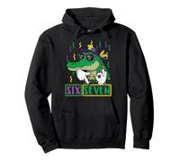 Six Seven Alligator 6 7 Mardi Gras 67 Meme Boys Kids Youth Pullover Hoodie