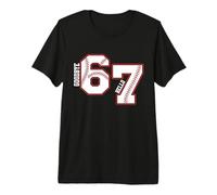 Six Seven Baseball 7 Year Old Birthday I was 6 Now I'm 7 Premium T-Shirt
