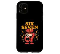 Six Seven Brain Mascot - Funny 67 Meme Humor Case for iPhone 11