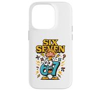 Six Seven Brain Mascot - Funny 67 Meme Humor Case for iPhone 14 Pro