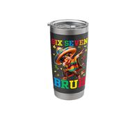 Six Seven Bruh 6 7 Meme Cinco De Mayo Mexico Fiesta Mariachi Stainless Steel Insulated Tumbler
