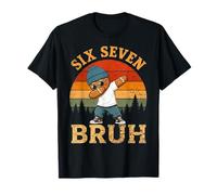 Six Seven Bruh 6 7 Number 67 Meme Ginger Bread Dabbing Boys T-Shirt