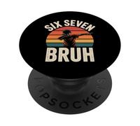 Six Seven Bruh 67 Meme 6 7 Numbers Dabbing Boys 67 PopSockets Adhesive PopGrip