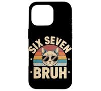 Six Seven Bruh Cat Lovers Cool Vibes Summer Fun Case for iPhone 16 Pro