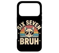 Six Seven Bruh Cat Lovers Cool Vibes Summer Fun Case for iPhone 17 Pro