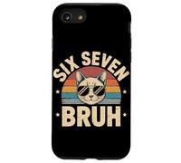 Six Seven Bruh Cat Lovers Cool Vibes Summer Fun Case for iPhone SE (2020) / 7/8