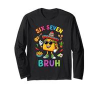 Six Seven Bruh Cinco De Mayo 67 Meme Taco Sunglasses Boy Kid Long Sleeve T-Shirt