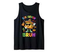 Six Seven Bruh Cinco De Mayo 67 Meme Taco Sunglasses Boy Kid Tank Top