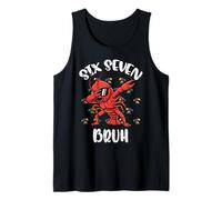 Six Seven Bruh Dab Crawfish 6 7 Mardi Gras 67 Boy Kids Youth Tank Top