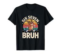 Six Seven Bruh Funny Christmas Reindeer 6 7 T-Shirt
