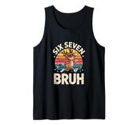 Six Seven Bruh Funny Christmas Reindeer 6 7 Tank Top