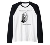 Six Seven Bruh Funny Genalphacus Sarcastic Greek Philosophy Raglan Baseball Tee