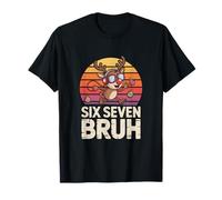 Six Seven Bruh Reindeer Holiday Cheer 6 7 T-Shirt