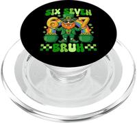 Six Seven Bruh St Patricks Day 6 7 Meme Leprechaun Lucky PopSockets PopGrip for MagSafe