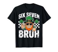 Six Seven Bruh Sunglasses St Patricks Day 6 7 Meme 67 Boys T-Shirt
