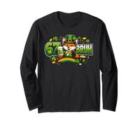 Six Seven Bruh Tee 67 St Patricks Day Outfit Shamrock Fox Long Sleeve T-Shirt