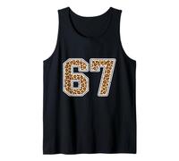Six Seven Collage Jersey Player Sport Leopard Print 67 Tank Top