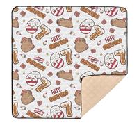 Six Seven Cute Capybara 50x50 inch Baby Play Mat,Thicken Soft Non-Slip Tummy Time Mat for Toddlers and Infants