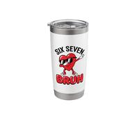 Six Seven Dapping Heart Bruh Funny Gen Alpha Meme Stainless Steel Insulated Tumbler