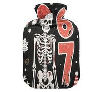 Six Seven Death Water Bottle for hot Water with Soft Cover, 2L Warm Compress for Arthritis, Arthritis