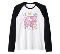 Six Seven Girls 8th Birthday Party I Survived 67 8 Years Old Raglan Baseball Tee